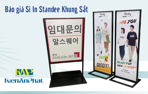 Báo giá Sỉ In Standee Khung Sắt